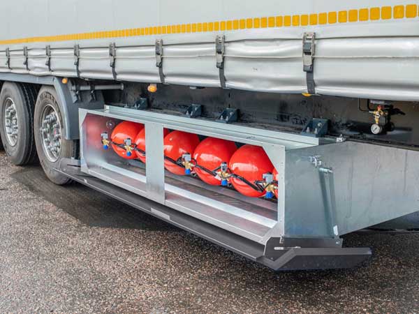 Установка газовых баллонов